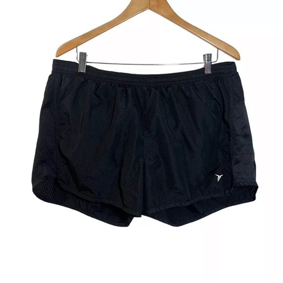 Old Navy Active Black Mesh Athletic Shorts Women’s XL Elastic Waist Loose Fit - Picture 1 of 5